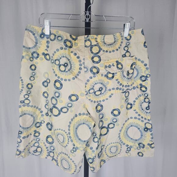 Tommy Bahama Board Shorts Cotton Blend Size L Retro Circle Print NWOT - Picture 3 of 3
